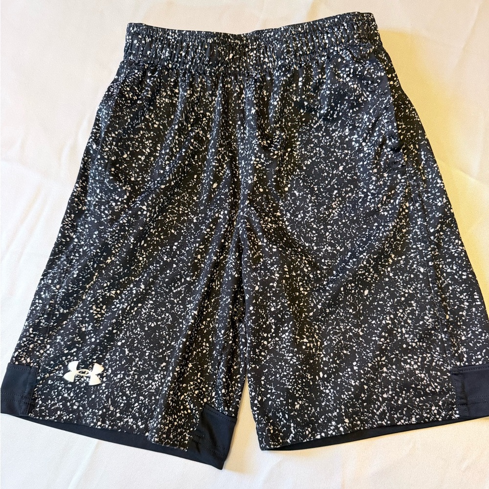 Under Armour Kids Speckled Black Shorts